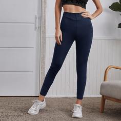 Кроп леггинсы с хорошей эластичностью Shein