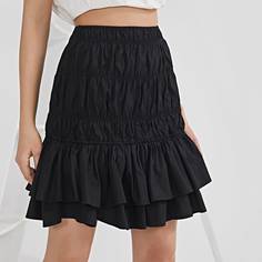 Юбка с оборкой Shein