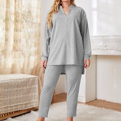 Асимметричная пижама размера плюс Shein