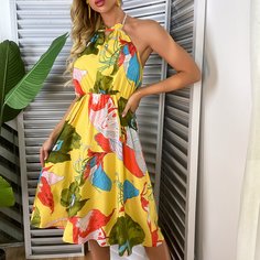 Накидка с тропическим принтом Shein