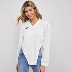 буква Повседневный Свитшоты Shein