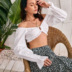 Топ с открытыми плечами Shein