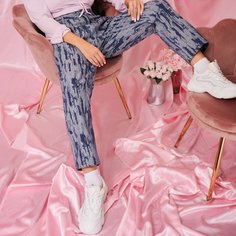 на пуговицах Джинсы размер плюс Shein