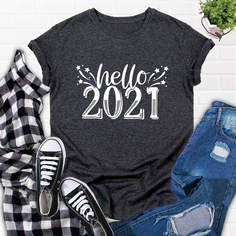 буква Повседневный Футболки Shein