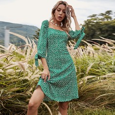узел цветочный Бохо Платье Shein