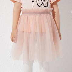 Сетчатая юбка для девочек Shein