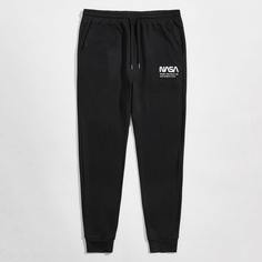 Мужские спортивные брюки с текстовым принтом Shein