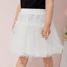 Сетчатая юбка для девочек Shein