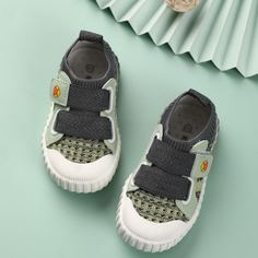 Трикотажные кроссовки на липучке для девочек Shein