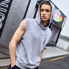 Мужская толстовка с текстовым принтом Shein