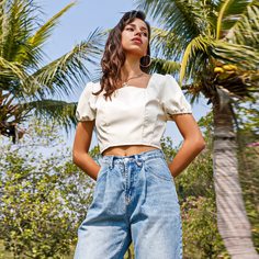 Одноцветный Повседневный Женские топы Shein