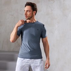 Мужская спортивная футболка с монограммой Shein