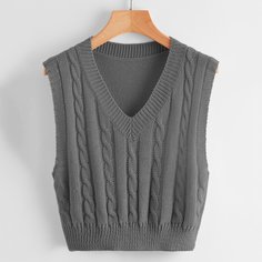 Вязаный жилет Shein