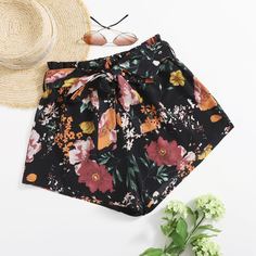 Пояс Цветочный Бохо Шорты Shein