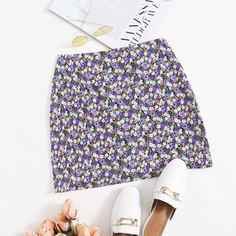 цветочный Бохо Юбки Shein