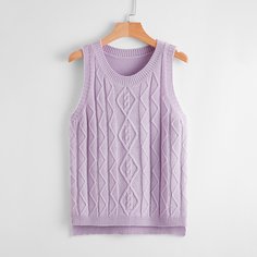 Трикотажный свитер-жилет Shein