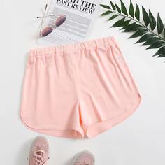 Однотонные шорты размера плюс Shein