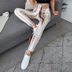 тай дай Повседневный Леггинсы Shein