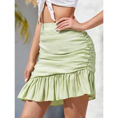 Асимметричная юбка со сборками Shein