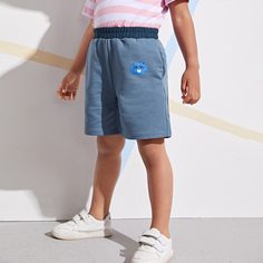 Шорты с мультипликационным принтом для мальчиков Shein