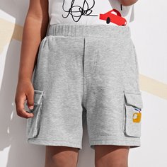 Шорты с принтом вертолета для мальчиков Shein