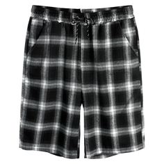 на кулиске Клетчатый Институтский Мужские шорты Shein