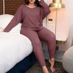 Вязаная пижама размера плюс Shein