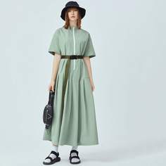 Платье на молнии без пояса Shein