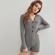 Домашний комбинезон с пуговицами Shein