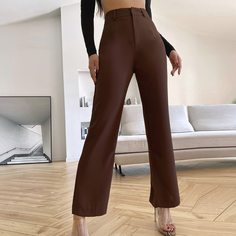Однотонные брюки Shein