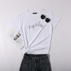 Животный Повседневный Футболки Shein