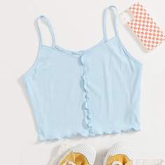 Топ с лямками по бокам из салата Shein