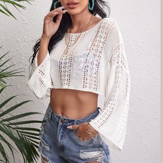 Одноцветный Накидки Shein