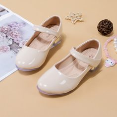 Балетки на липучке из лакированной кожи для девочек Shein