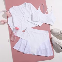 На запах Одноцветный Спортивный комплектный костюм Shein