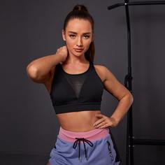 Сетчатый спортивный бюстгальтер Shein