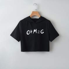 буква Повседневный Футболки Shein