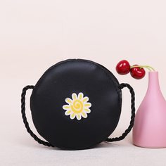 Круглая сумка с узором солнца для девочек Shein