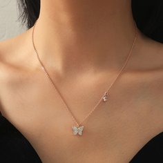 Ожерелье с бабочкой Shein