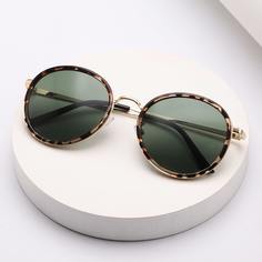 Солнцезащитные очки с тонированными линзами в круглой оправе Shein