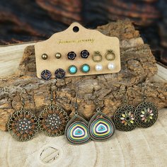 9 пар оригинальные серьги Shein