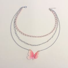 Ожерелье с бабочкой Shein
