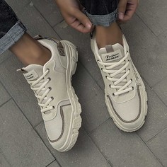 на шнурках буква Мужские кроссовки Shein