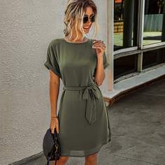 Платье с поясом Shein