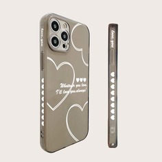 Чехол для телефона с узором сердечка Shein