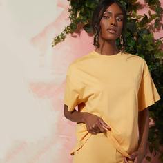 Однотонная футболка Shein