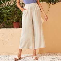 Однотонные широкие брюки Shein