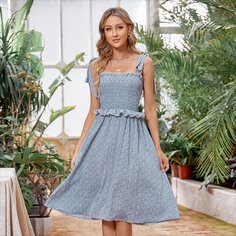 узел цветочный Бохо Платье Shein