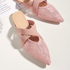 Одноцветный Модный Балетки Shein