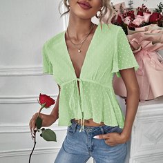 Стильный топ с узлом Shein